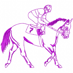 Horses Embroidery Design 5